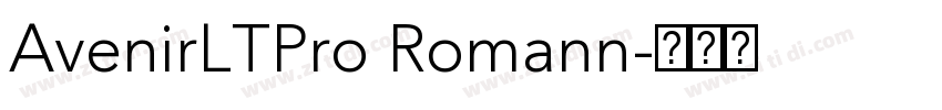 AvenirLTPro Romann字体转换